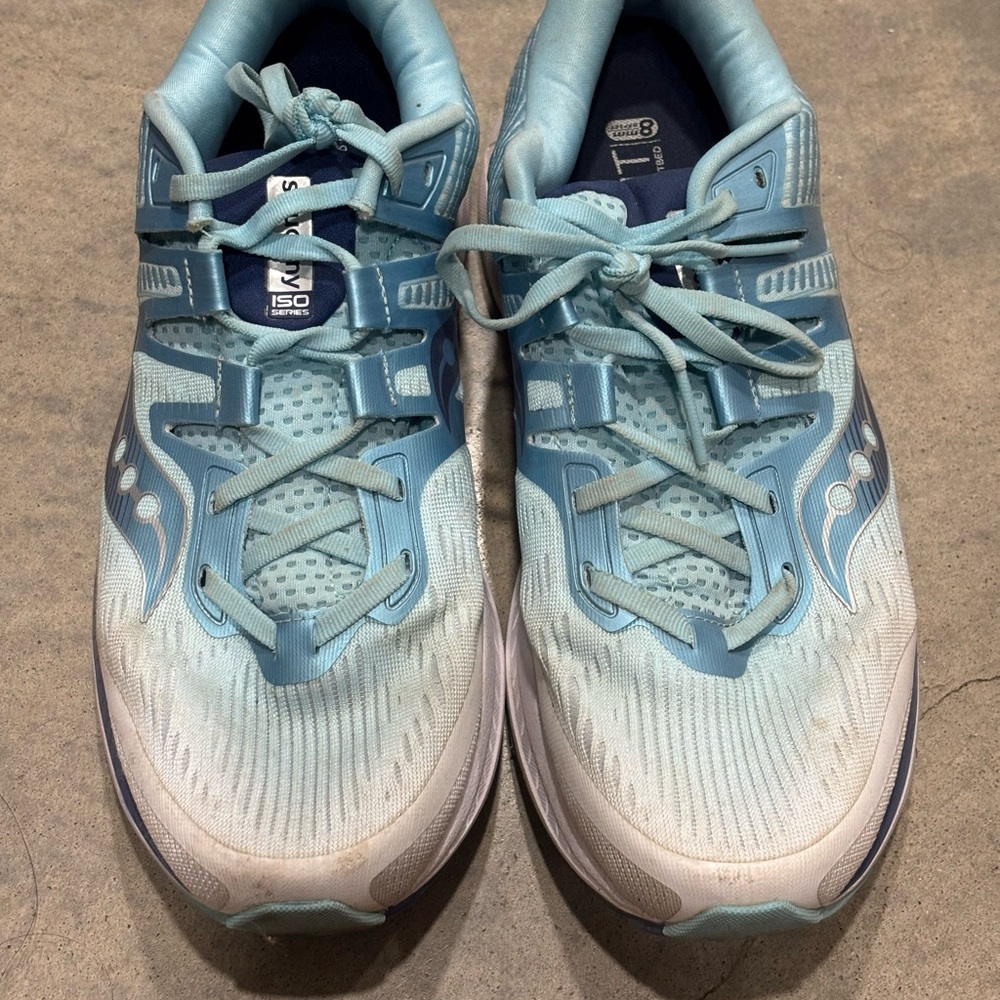Saucony Ride ISO Women's Blue Running Shoes Size 11